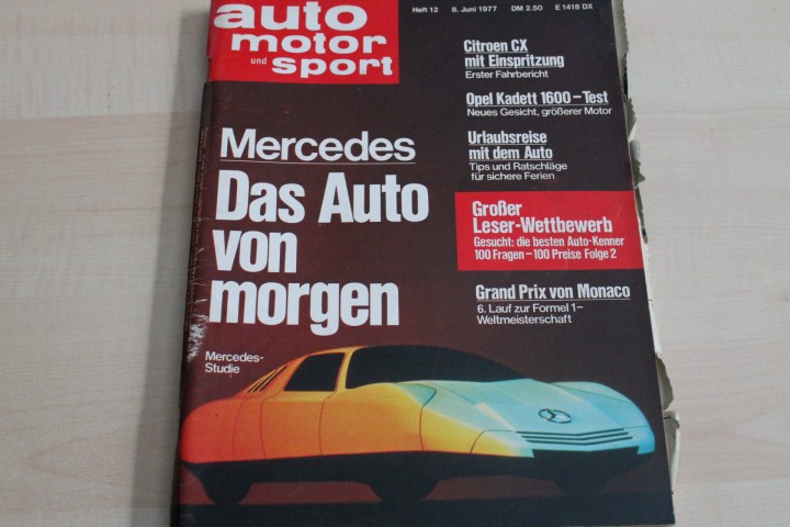 Deckblatt Auto Motor und Sport (12/1977)